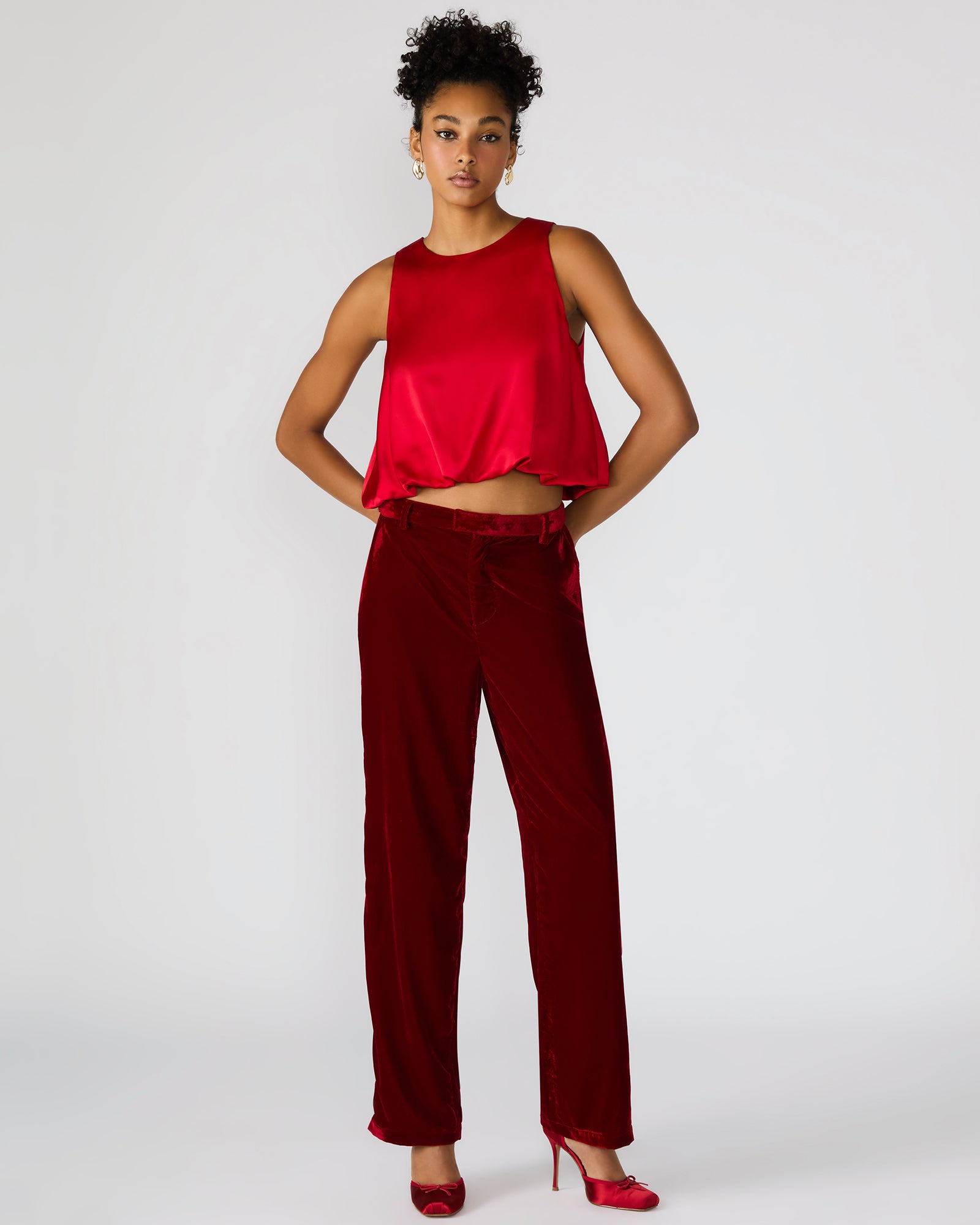 TONIA PANT RED VELVET
